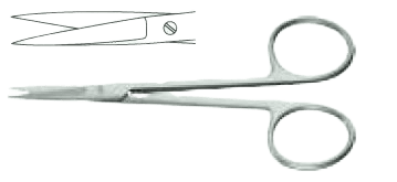 Ножиці Іріс, прямі, гострокінцеві, 115 мм Surgimax 04-703-11